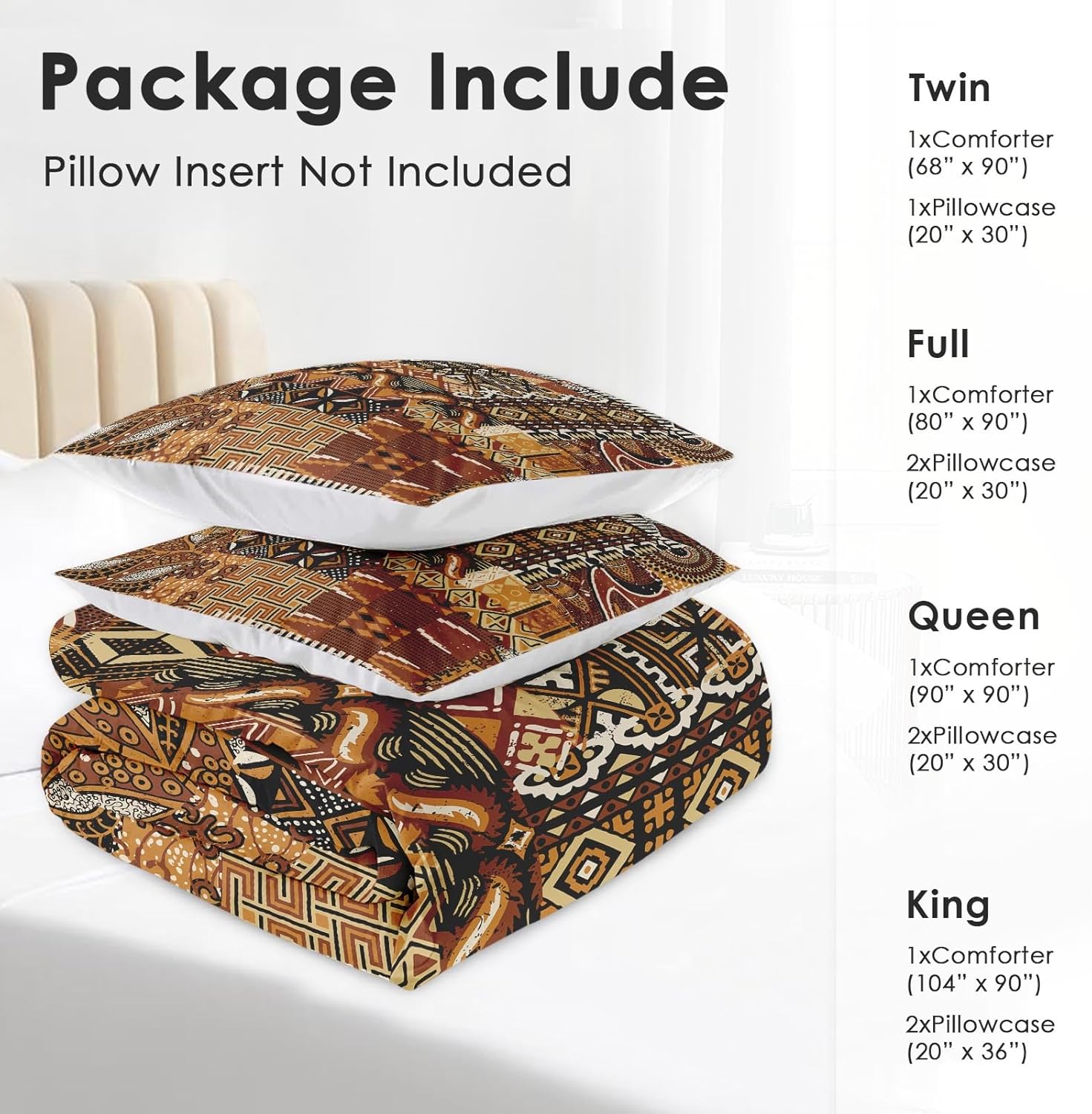 Pamnest Comforter Set Queen Size with Pillowcase