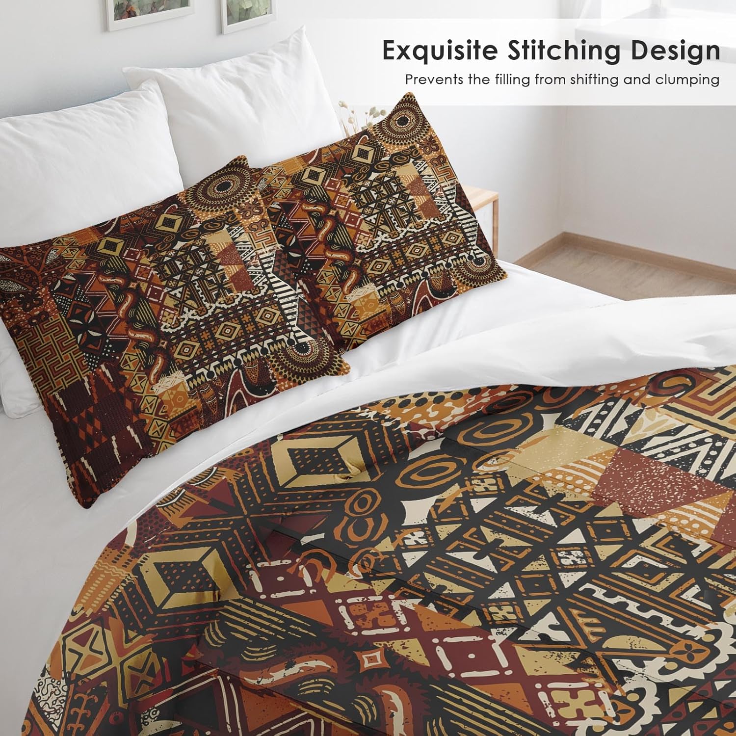 Pamnest Comforter Set Queen Size with Pillowcase