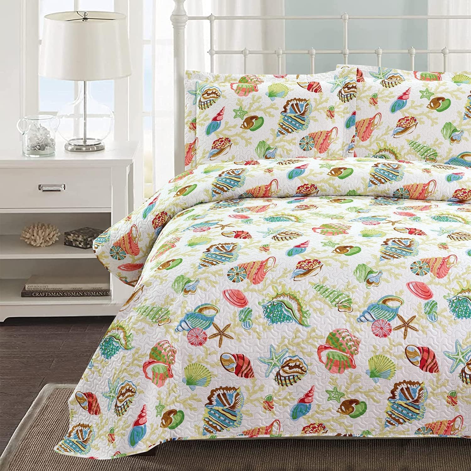 Jarson 3 Pcs Coastal Quilt Set Twin Size 1