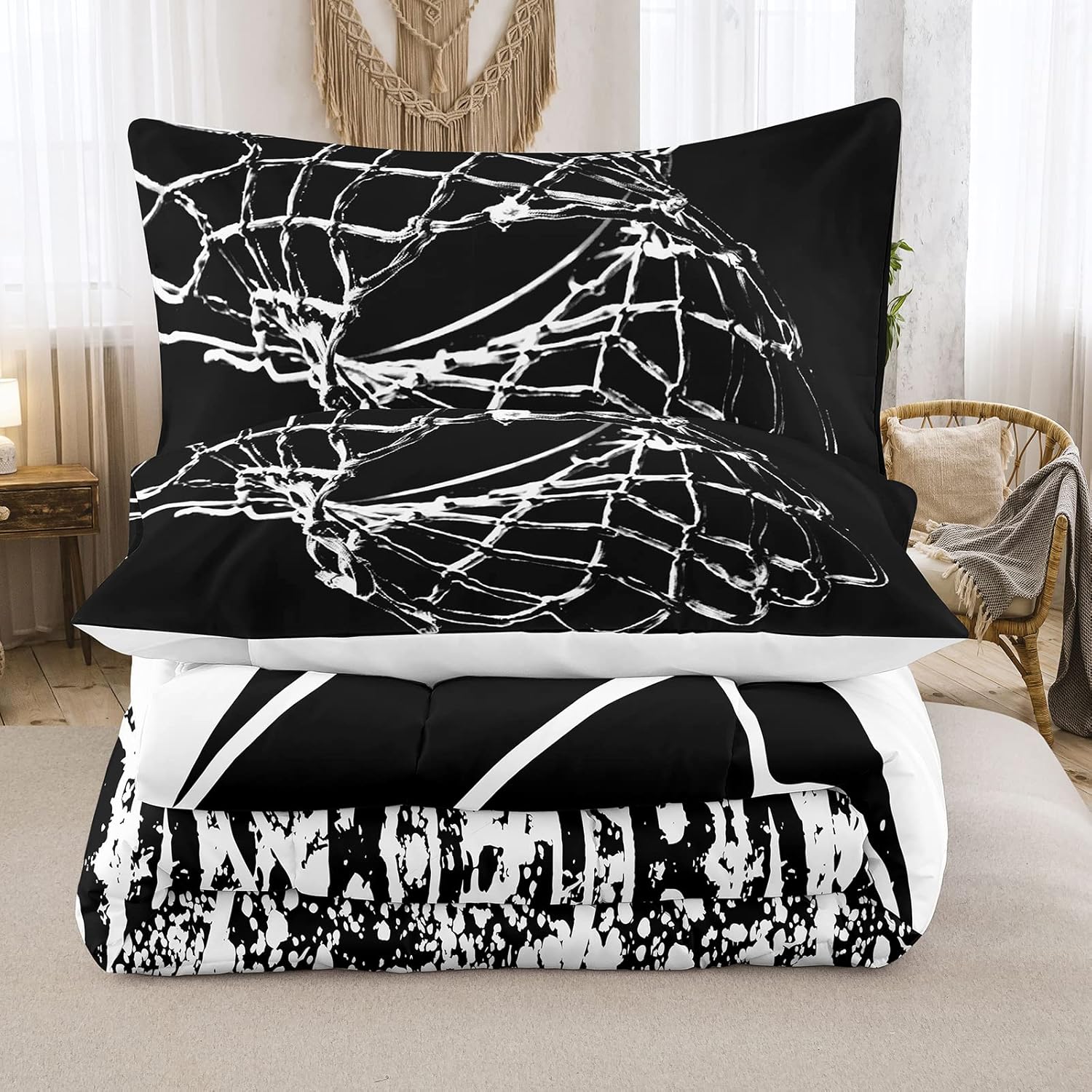 Bodhi Basketball Comforter Set Queen Size for Kids Boys