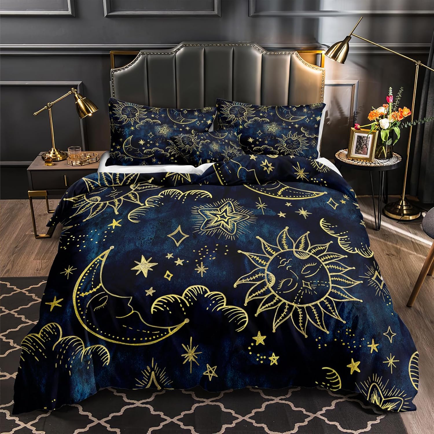 Merryword Sun Moon Comforter Set King Size 1
