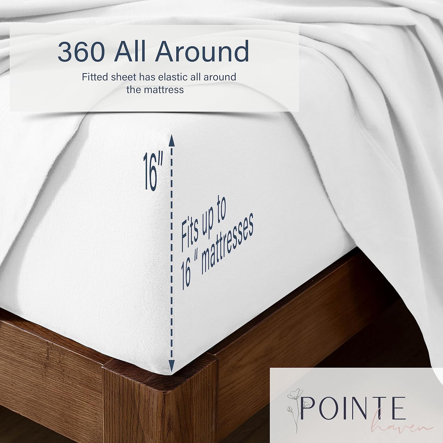 Pointehaven Heavy Weight Flannel Sheet Set Twin XL Snow Flakes Cozy