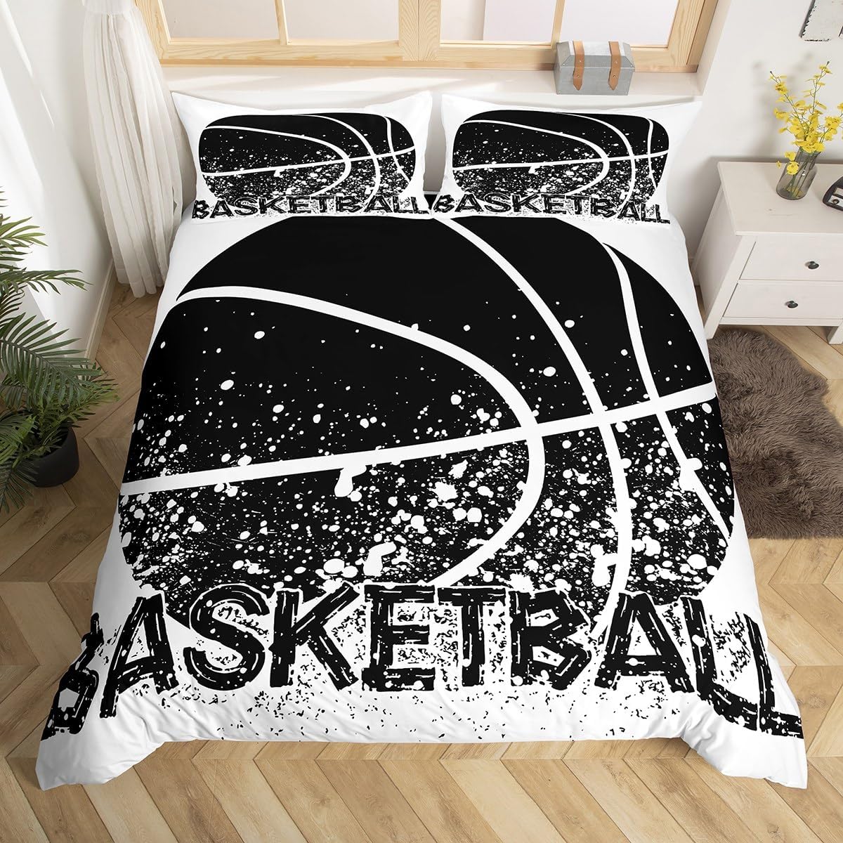Erosebridal Basketball Duvet Cover Set Queen Size