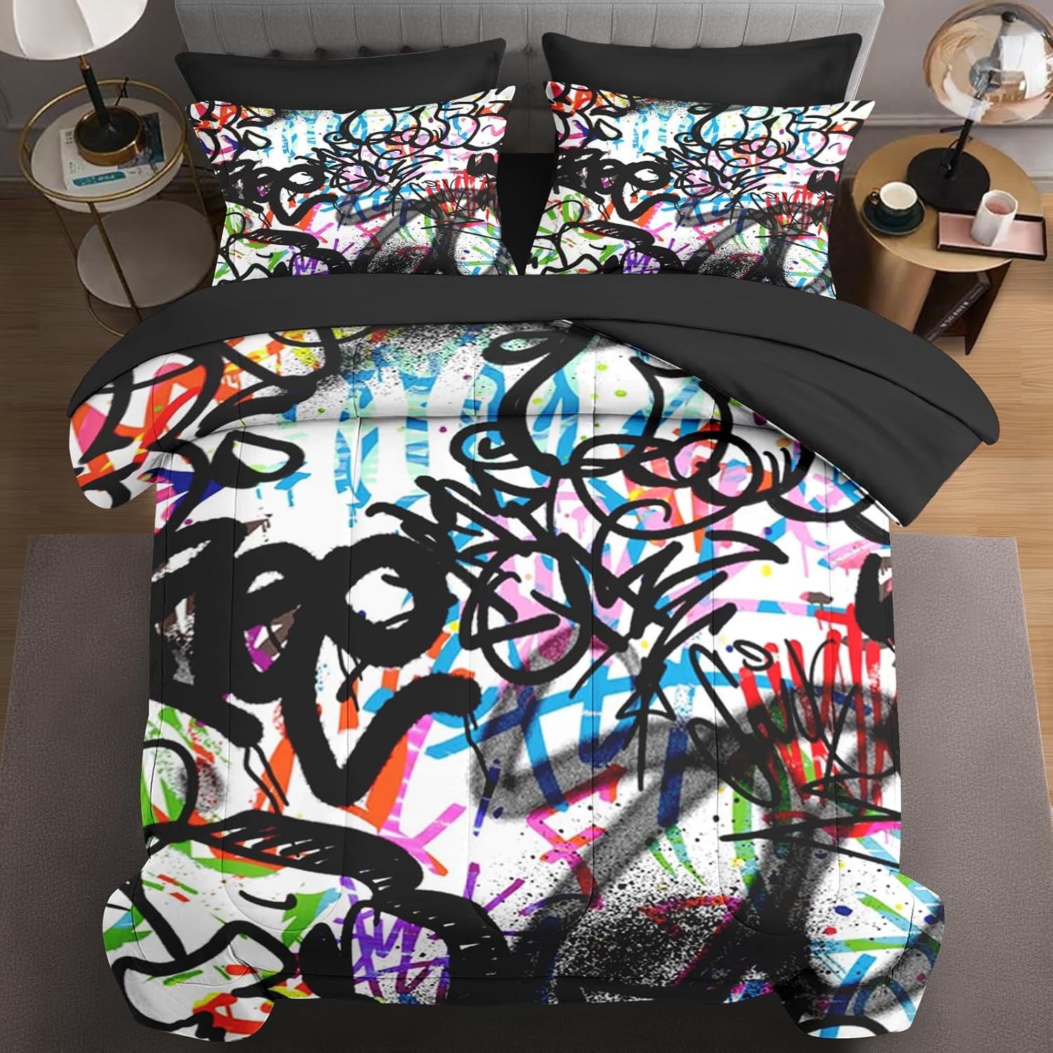 WeCozy 7 Pcs Comforter Set with Pillowcases and Shams 1