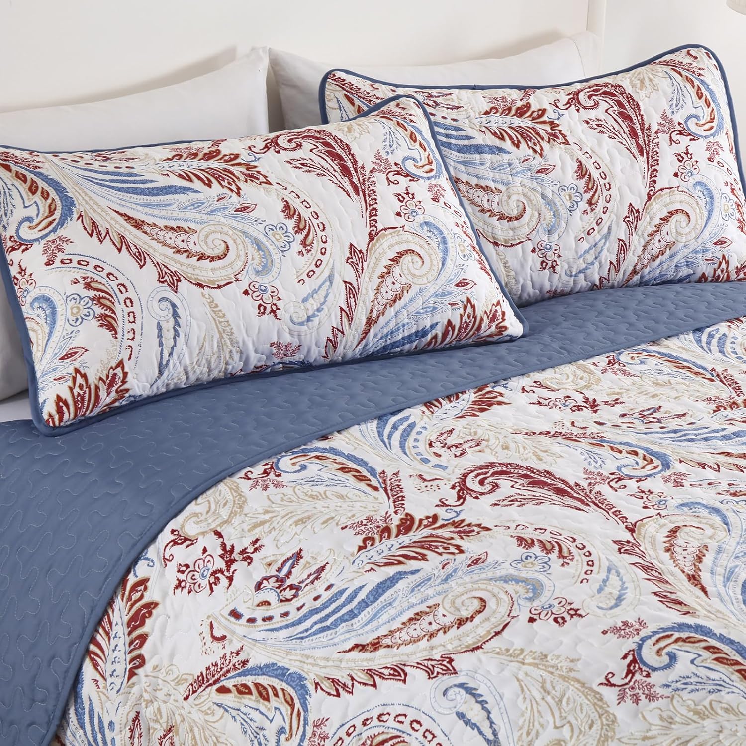 WONGS BEDDING Boho Quilt Set King Size