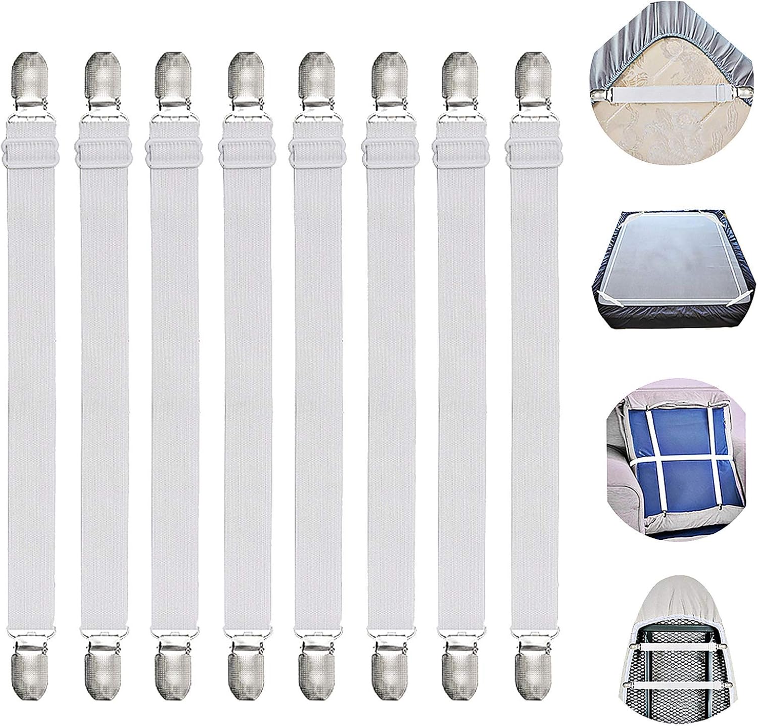 Goodtimes Adjustable Sheet Straps 8 Pack