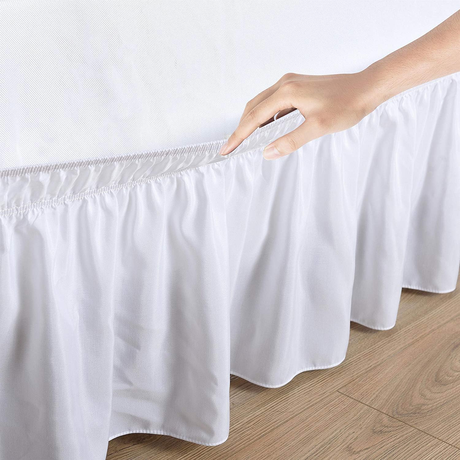 Elegant Decor Queen Bed Skirt 11 Inch Drop