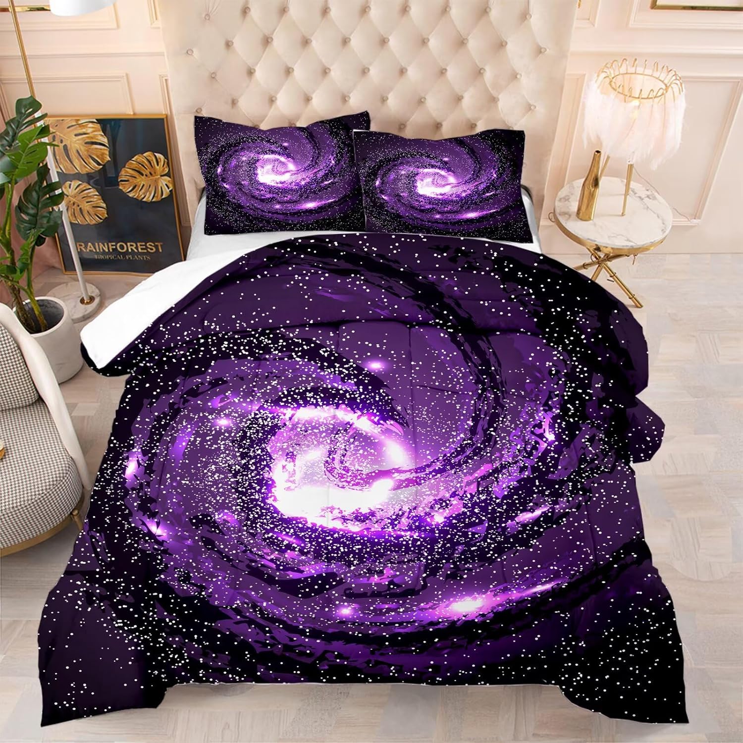 VTKON Galaxy Comforter Set for Kids 1