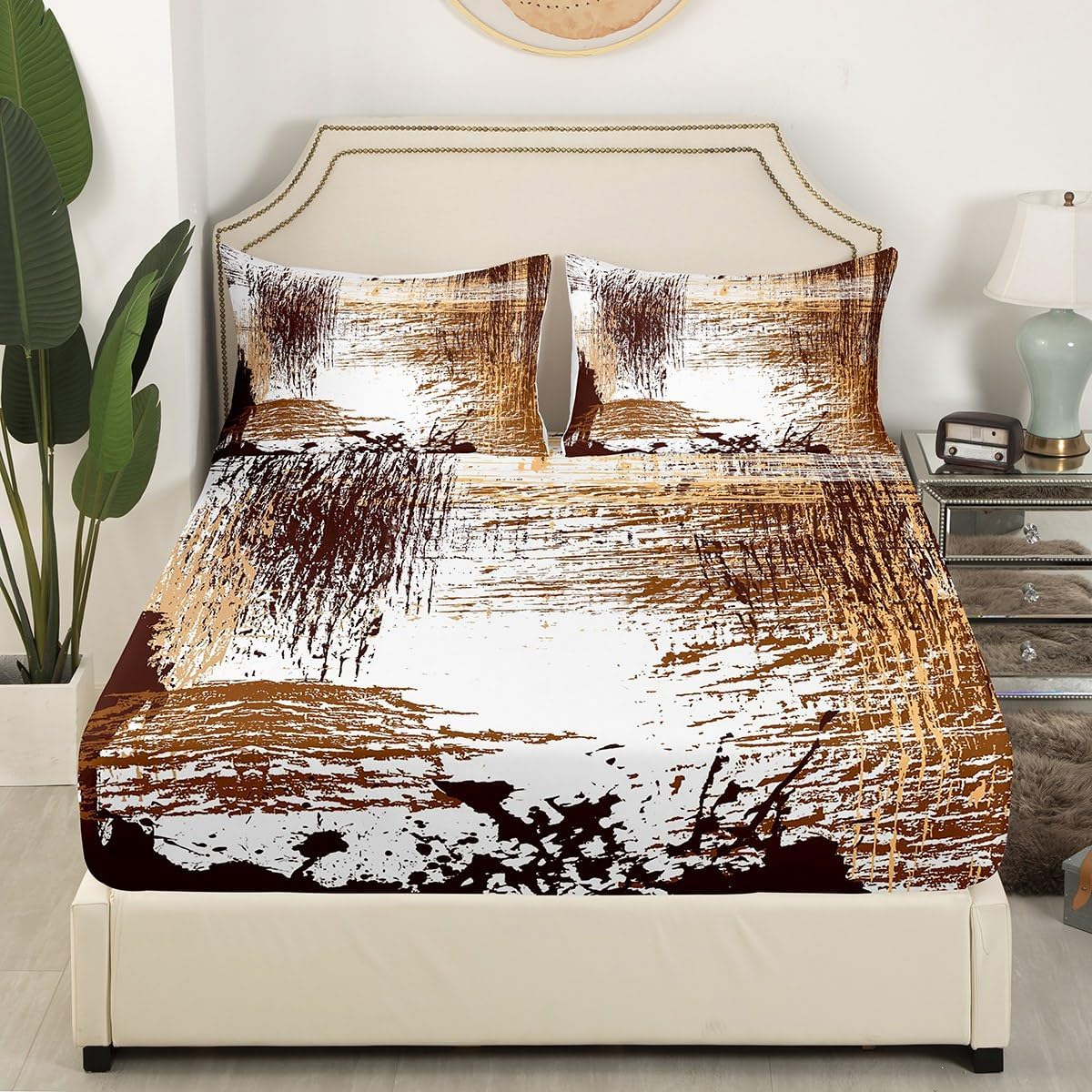 Erosebridal Graffiti King Sheet Set for Adults Kids