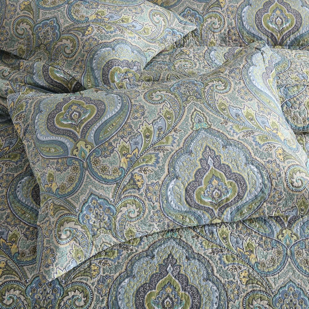 Autumn Dream Cotton Quilt Set 3-Piece King Size