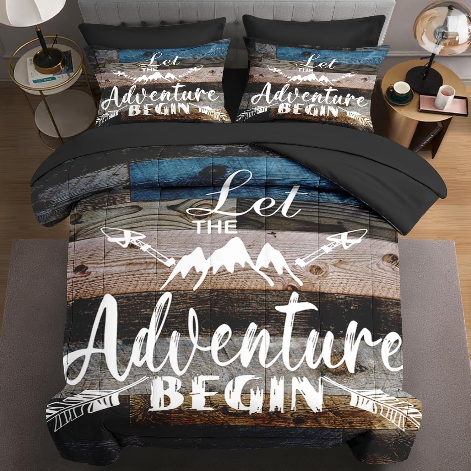 WeCozy 7 Pcs Comforter Set with Shams and Pillowcases