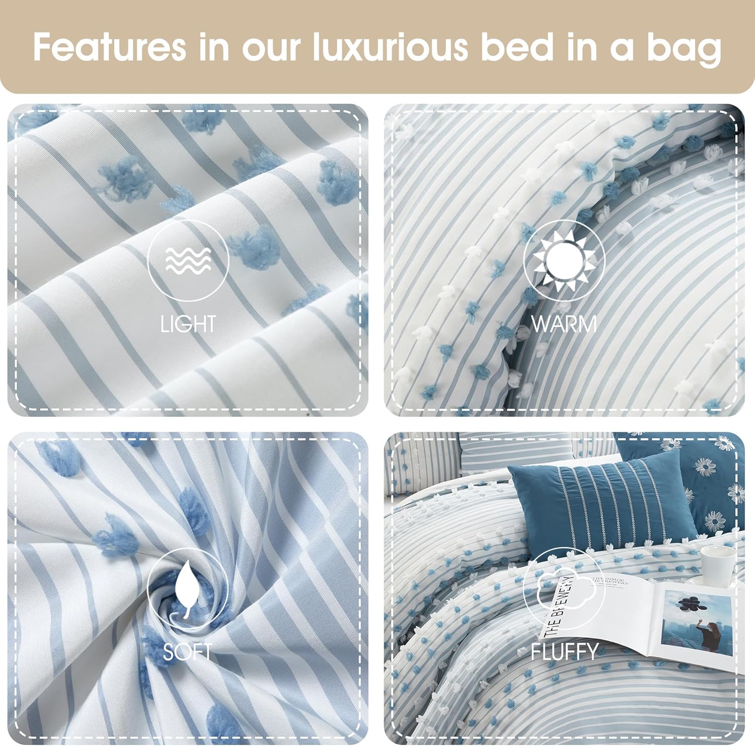 Stratford Park Azure Comforter Set California King 1