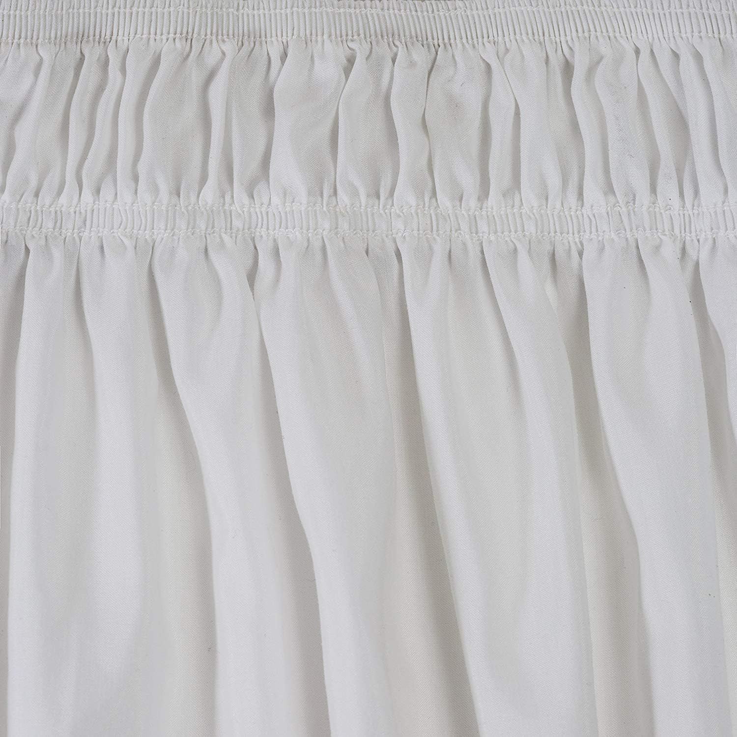 Elegant Decor Queen Bed Skirt 11 Inch Drop