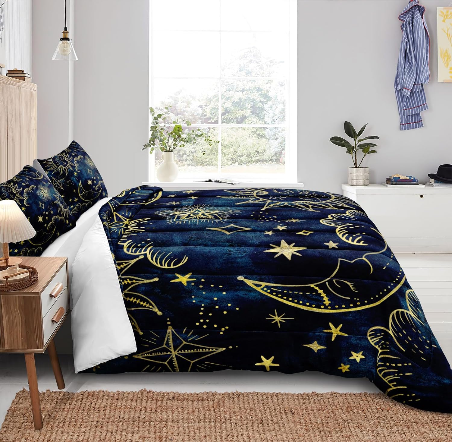 Merryword Sun Moon Comforter Set King Size 1