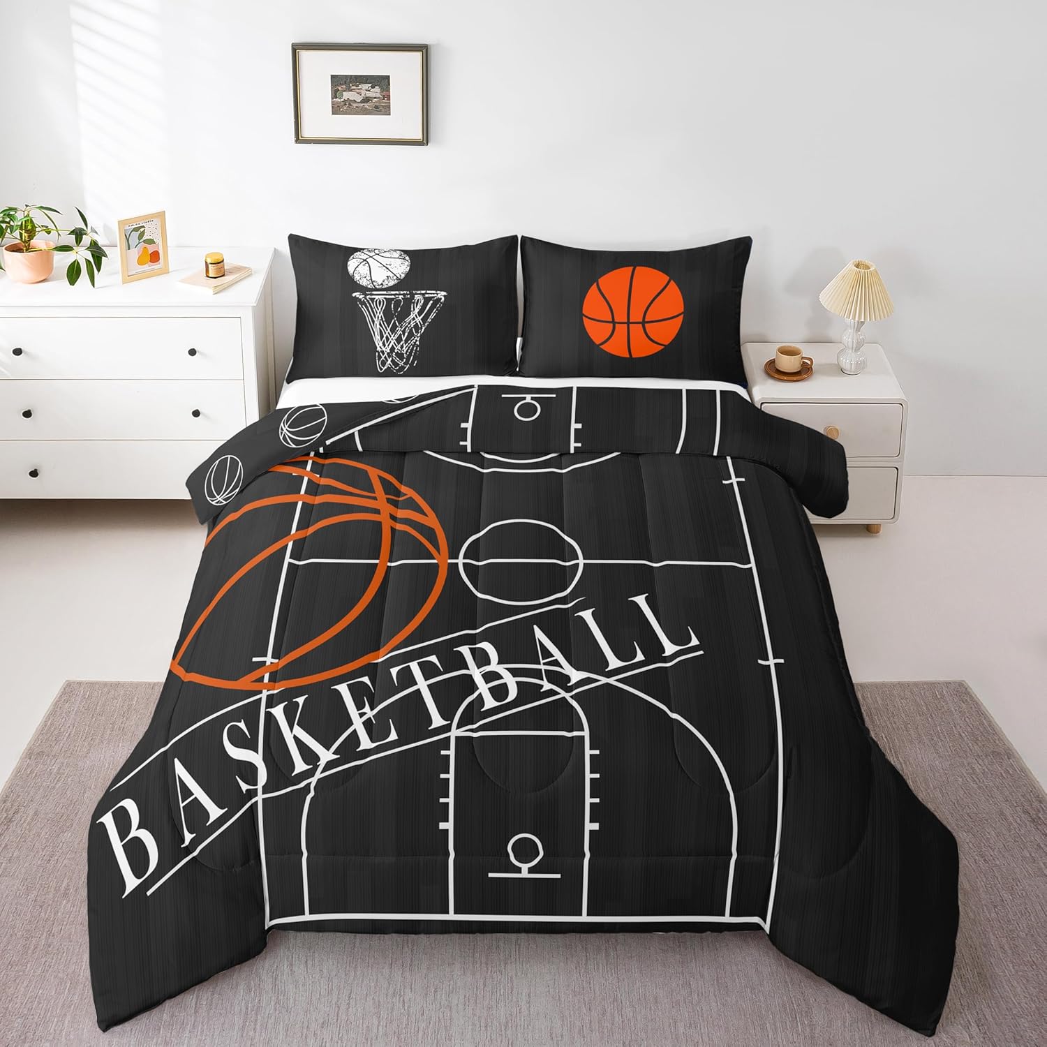 Erosebridal Boys Basketball Comforter Set