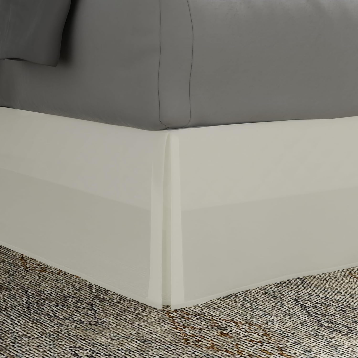 TODAYS HOME 14 Drop Bed Skirt Dust Ruffle Twin Ivory