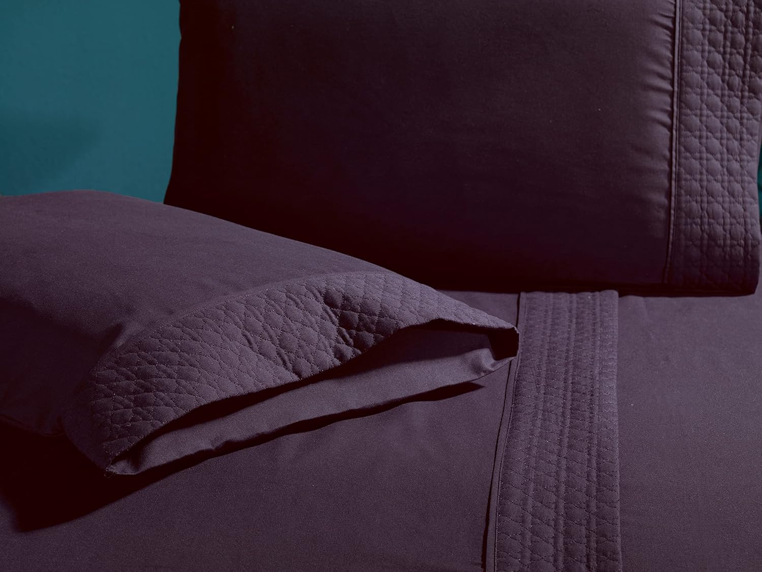 Elegant Comfort 4-Piece Microfiber Sheet Set with Quilted Design