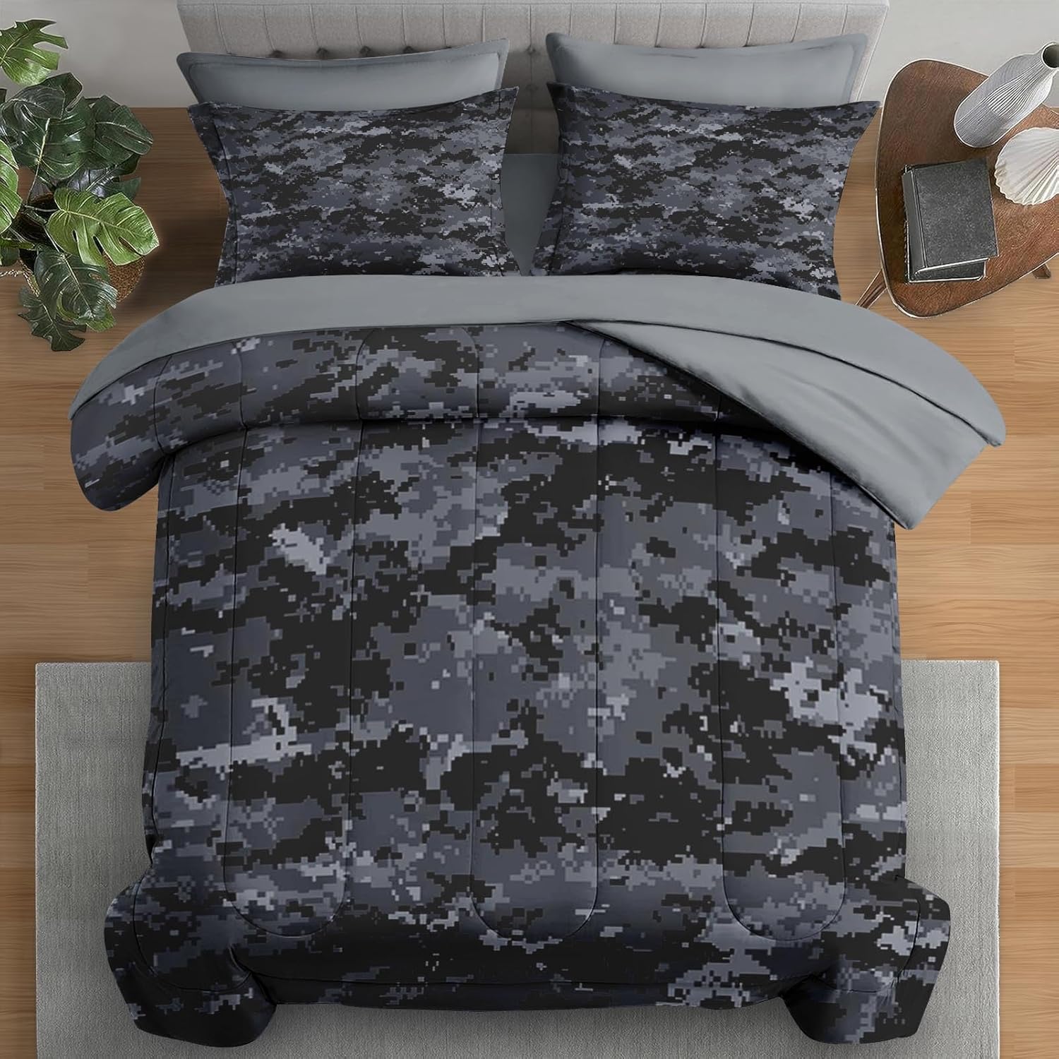 Pamnest Camouflage Comforter Set 7 Pcs Full Size 1