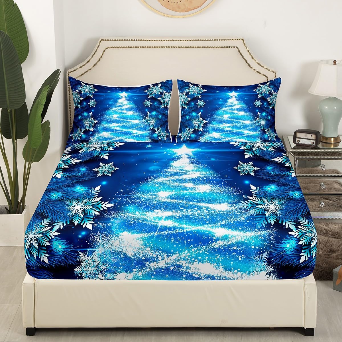 Feelyou Glitter Snowflake Kids Sheet Set