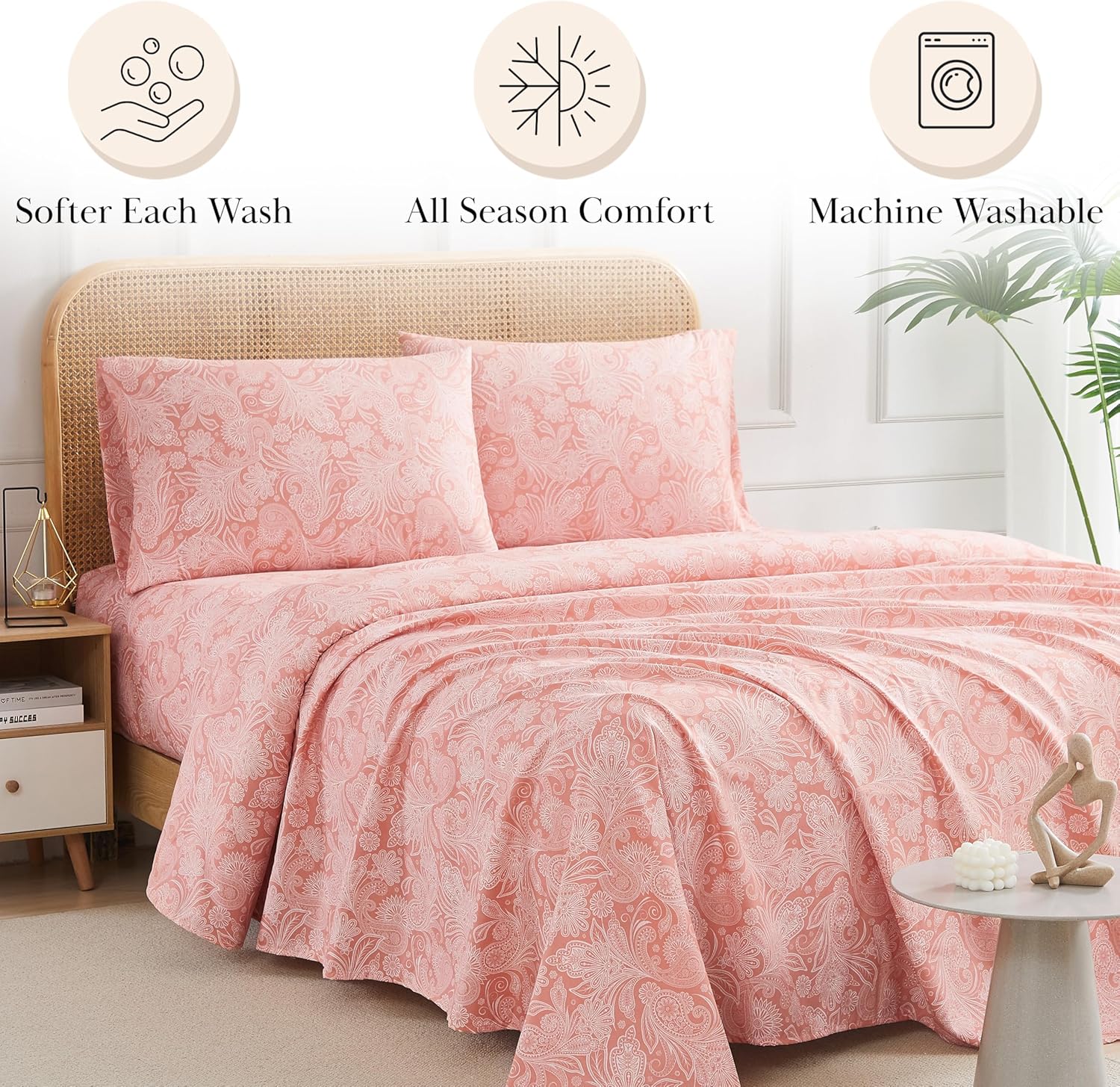 Southshore Fine Living Perfect Paisley 3-Piece Twin Sheet Set