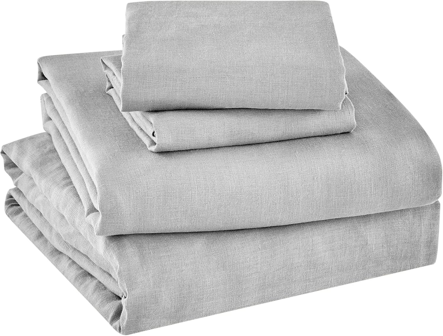 Levtex Home Linen Sheet Set Twin XL Light Grey