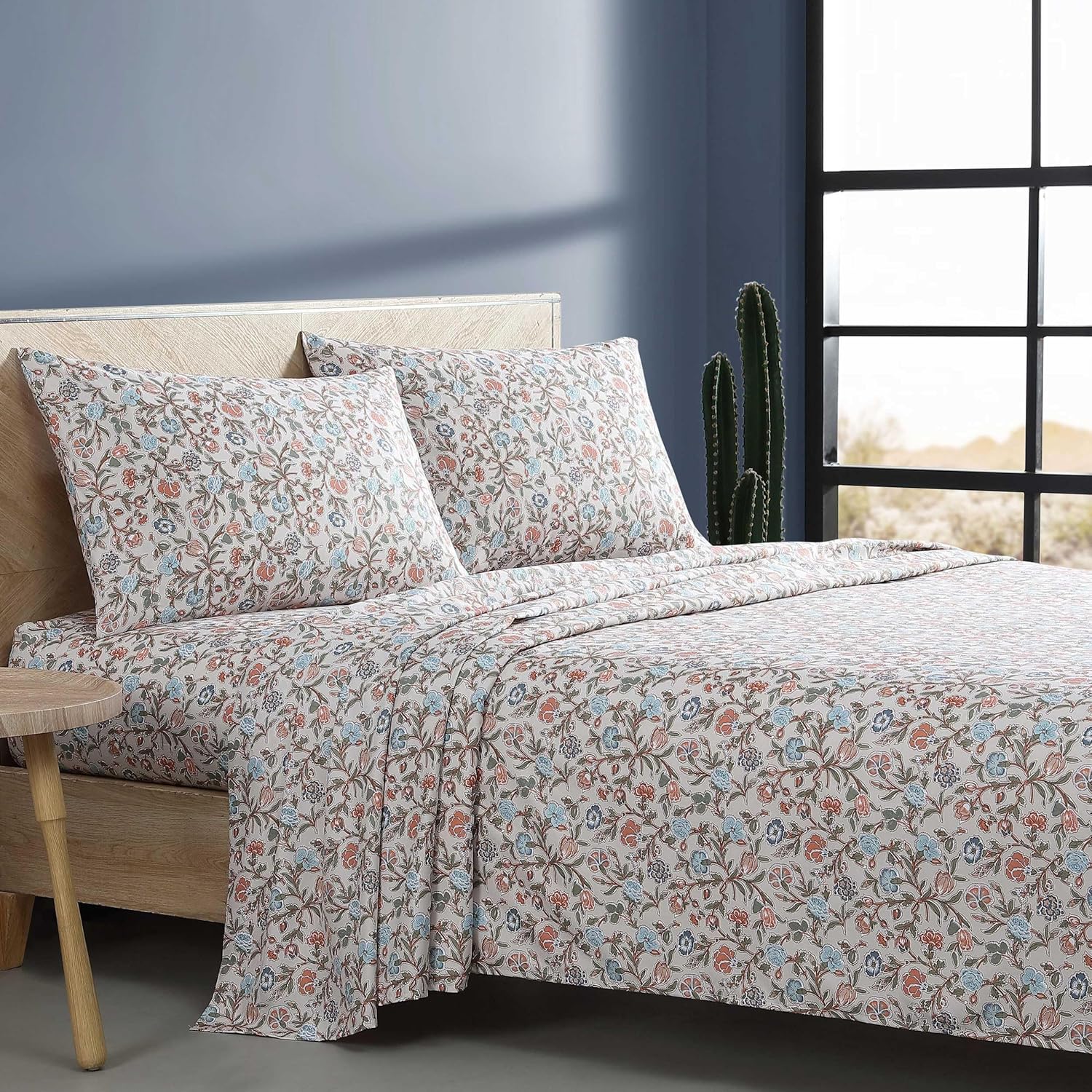 Wrangler King Sheet Set Westward Floral Design