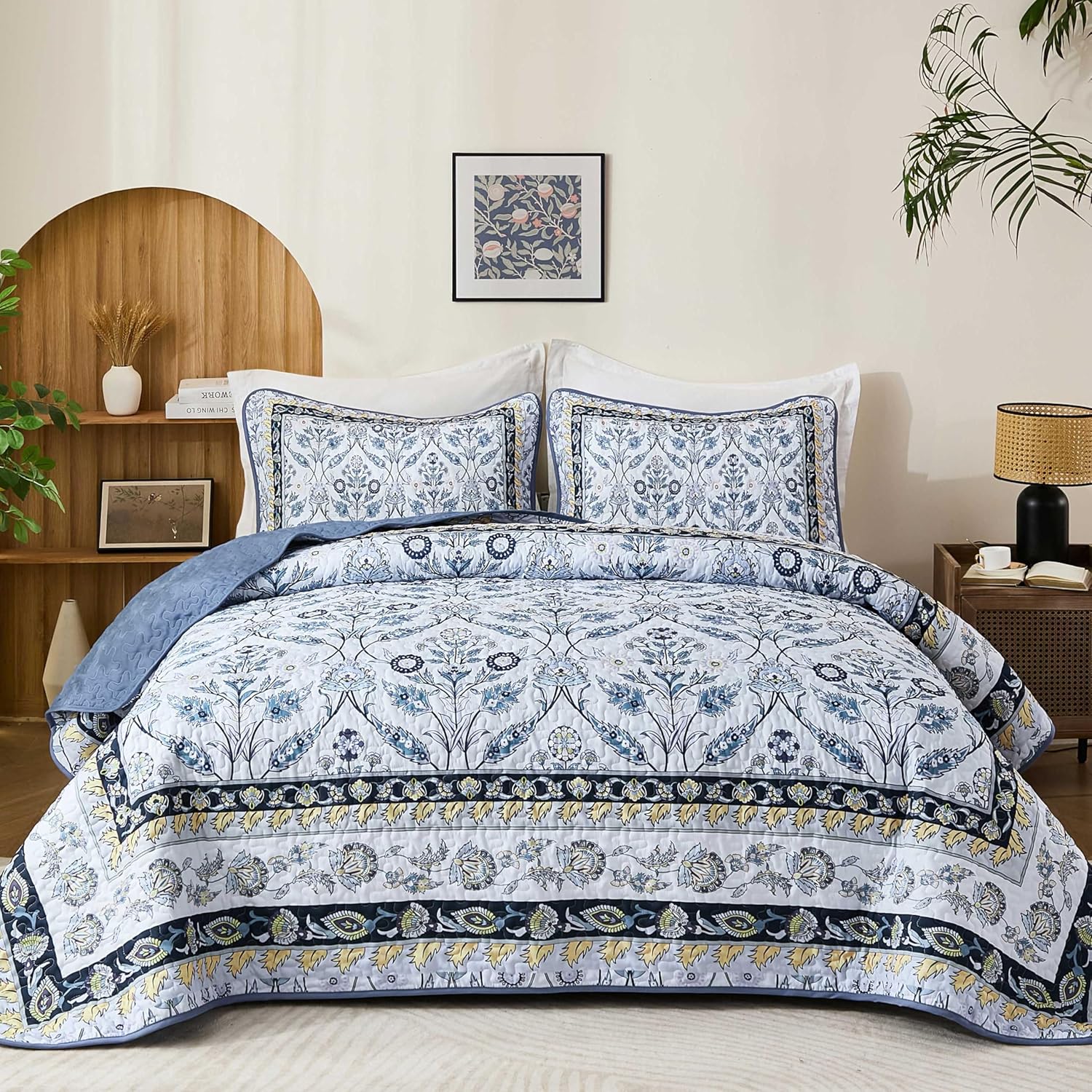 DJY Queen Size Quilt Set with 2 Pillowcases