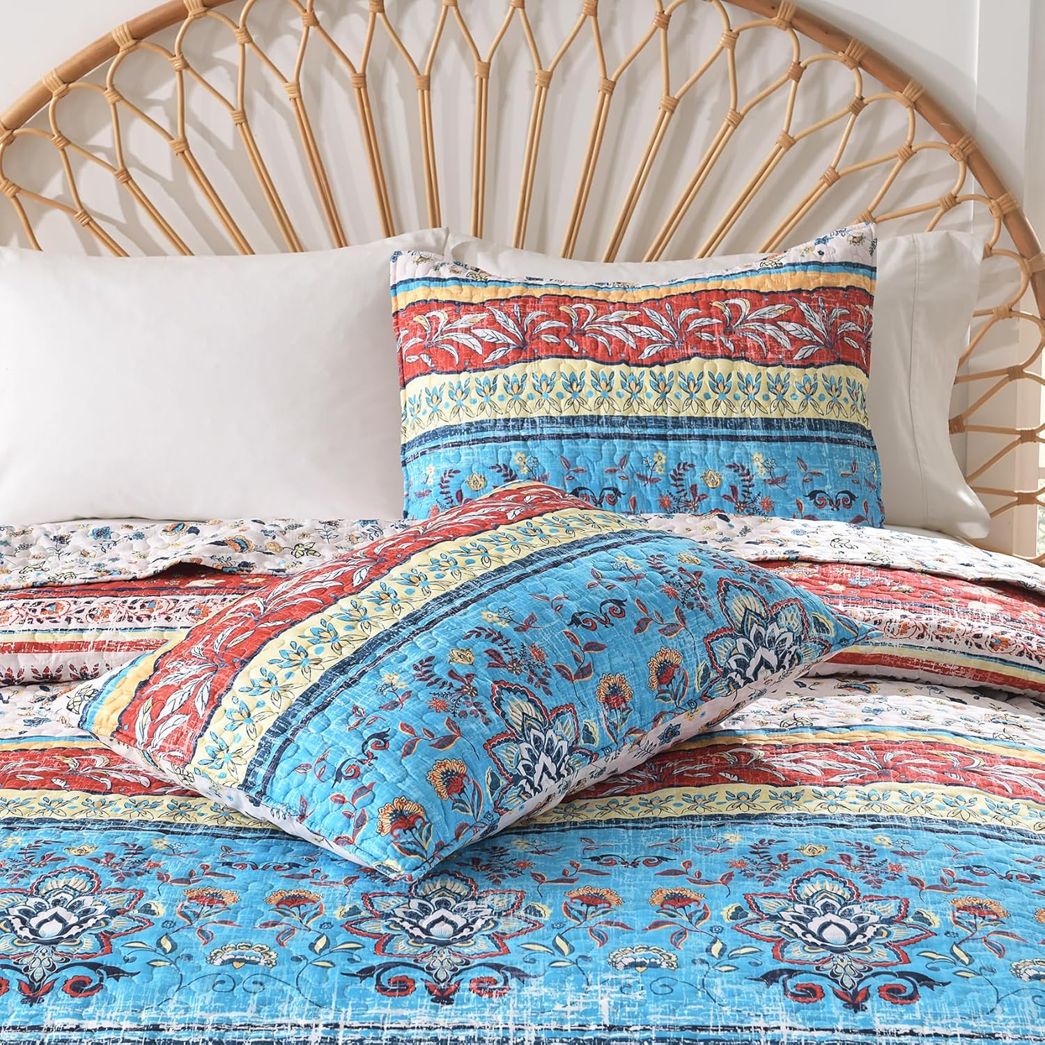 HORIMOTE HOME Boho Style Queen Quilt Set 1