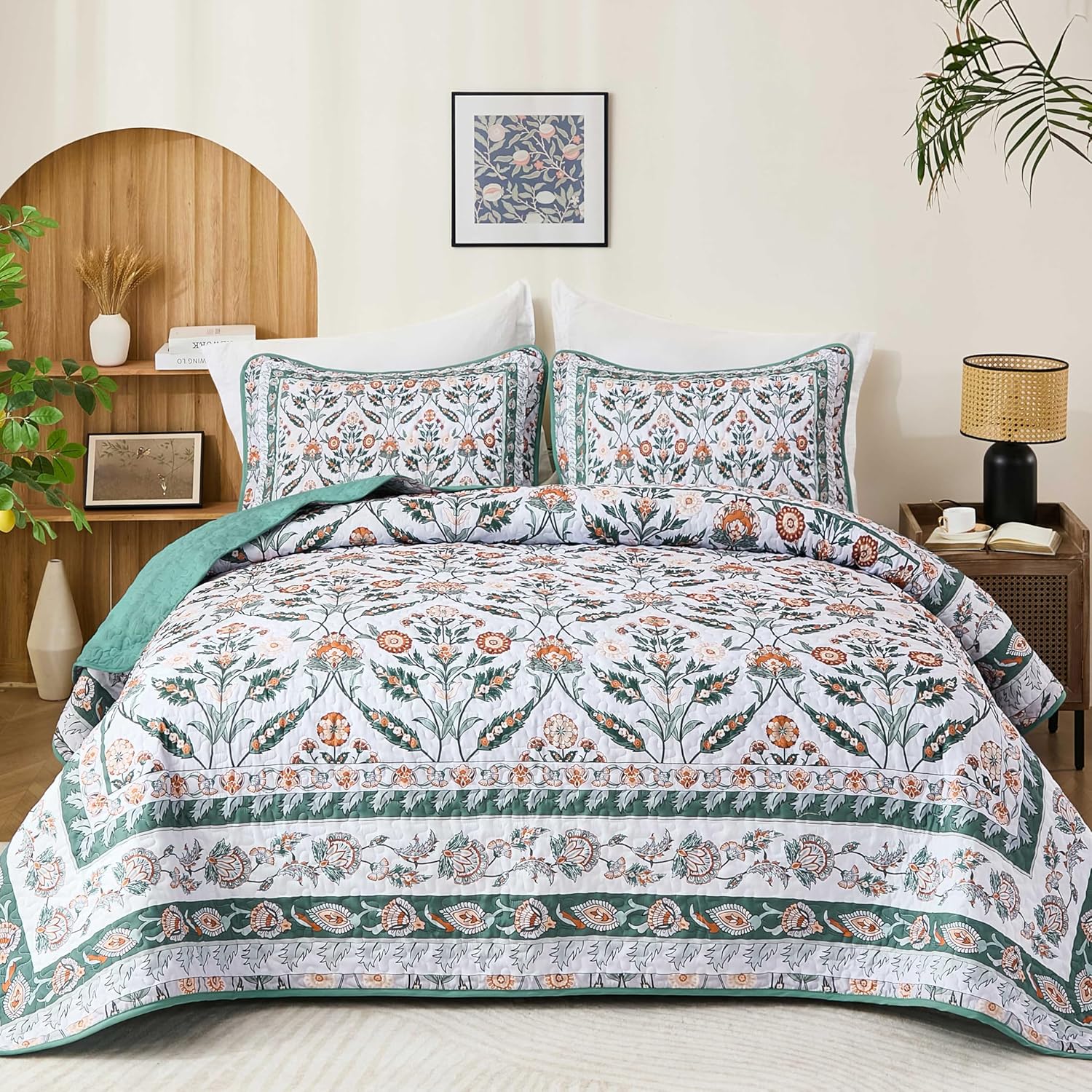 DJY King Size Quilt Set with 2 Pillowcases 1