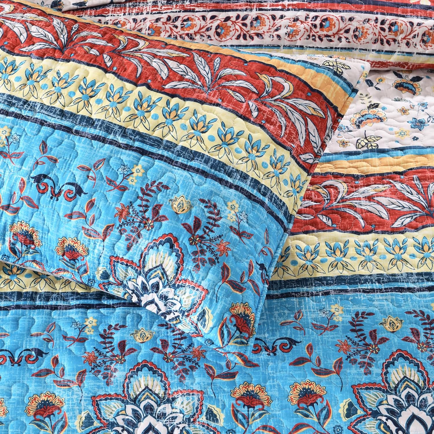HORIMOTE HOME Boho Style Queen Quilt Set 1