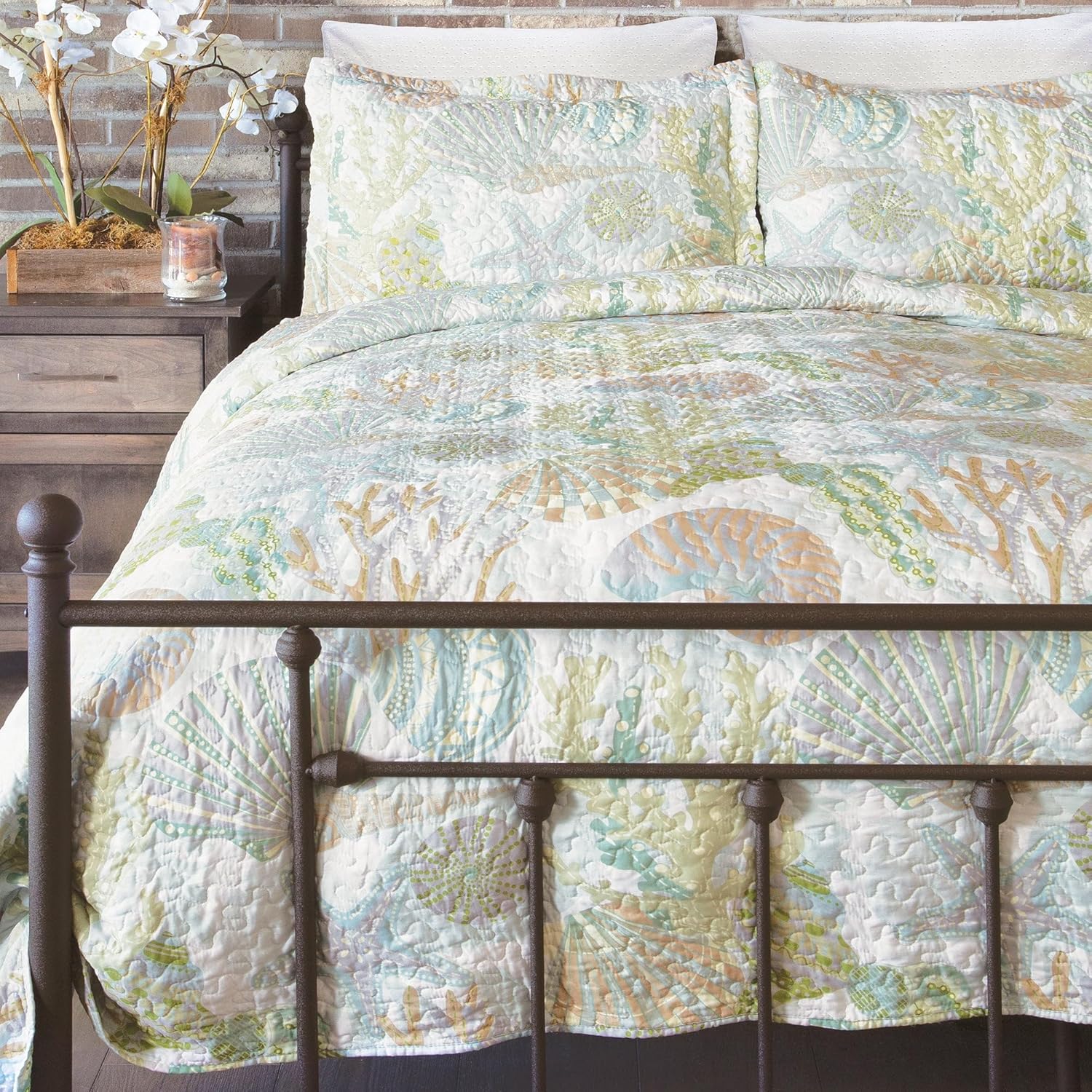 CARSTENS Coastal Beach Quilt Set Twin 2-Piece