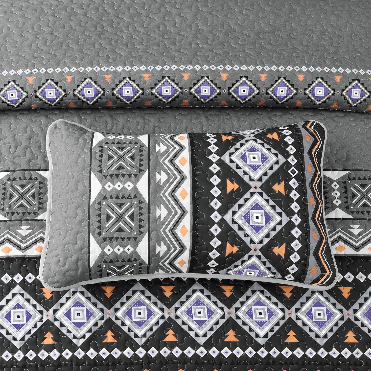 WONGS BEDDING Boho Quilt Set King