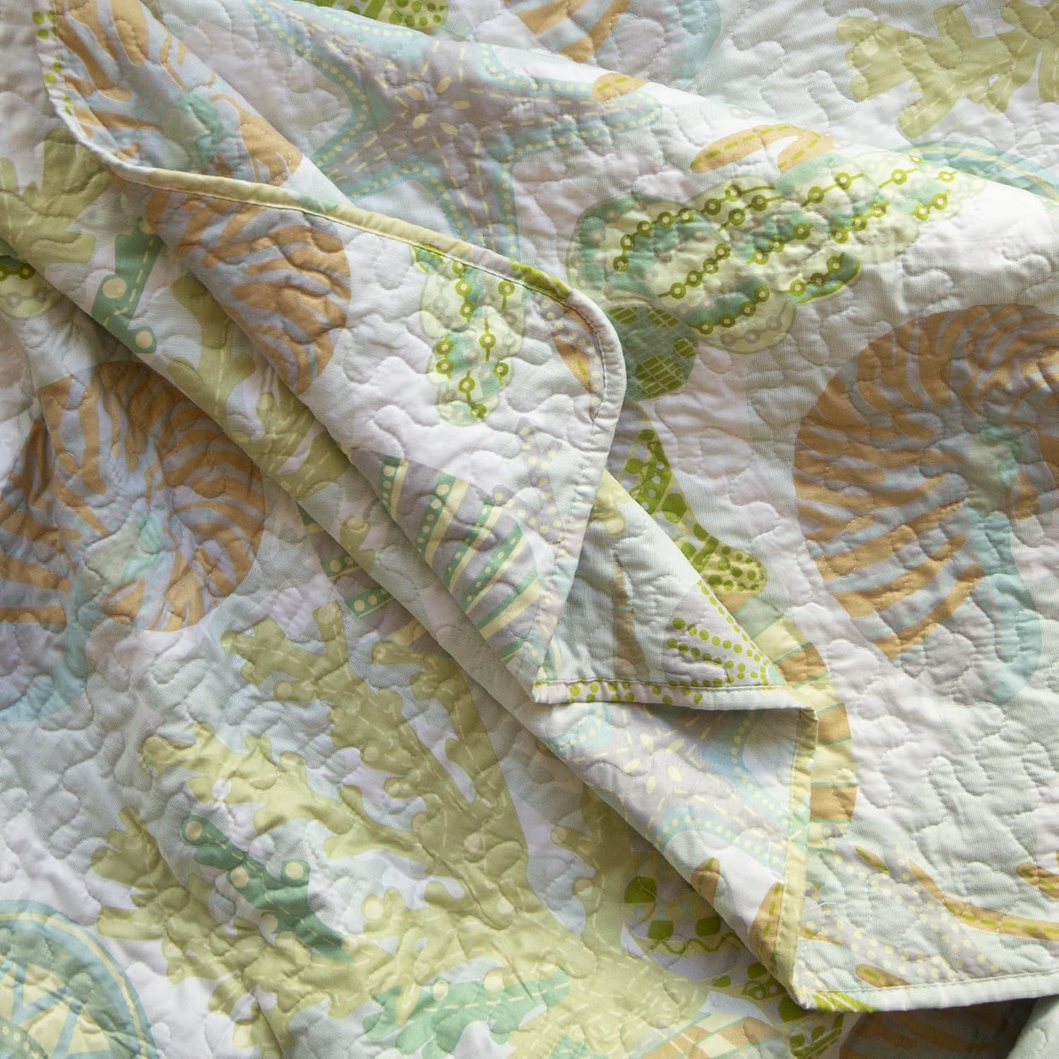 CARSTENS Coastal Beach Quilt Set Twin 2-Piece