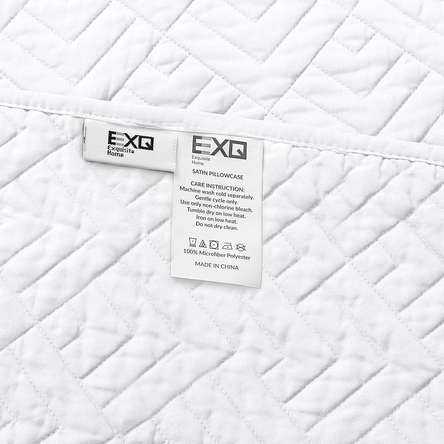 EXQ Home Quilt Set King Size White 3 Piece