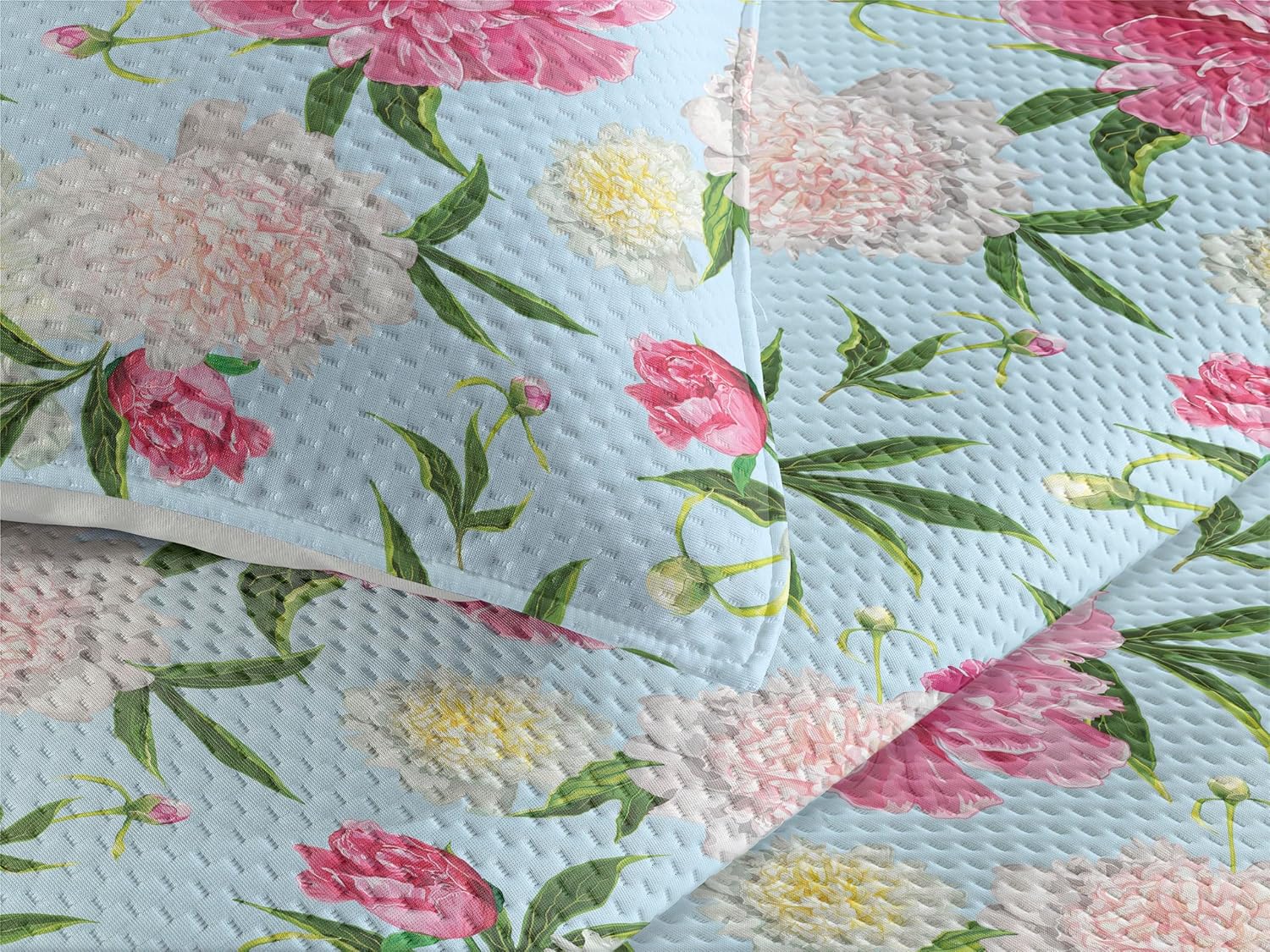 Ambesonne Floral Bedspread Set Queen Size