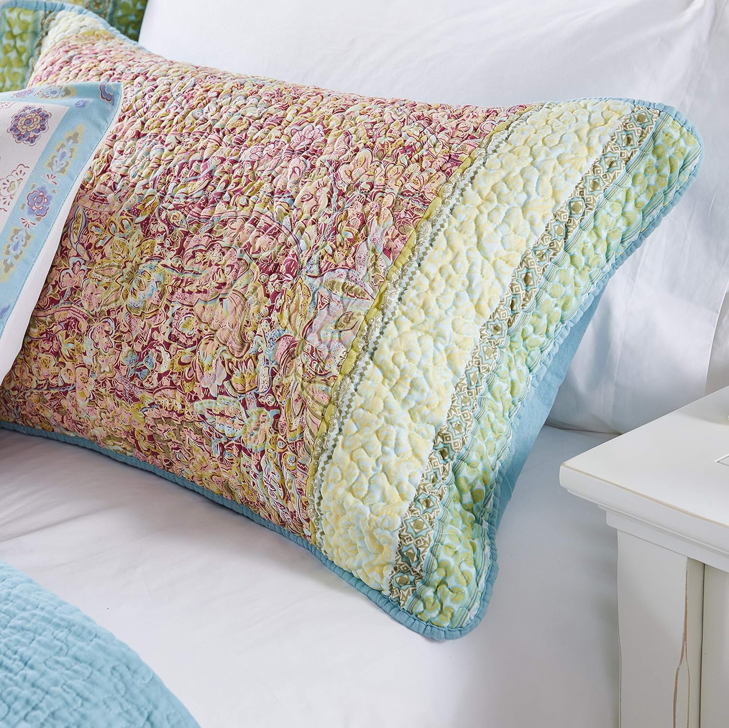 Barefoot Bungalow Palisades Pastel Bedspread Set King 1