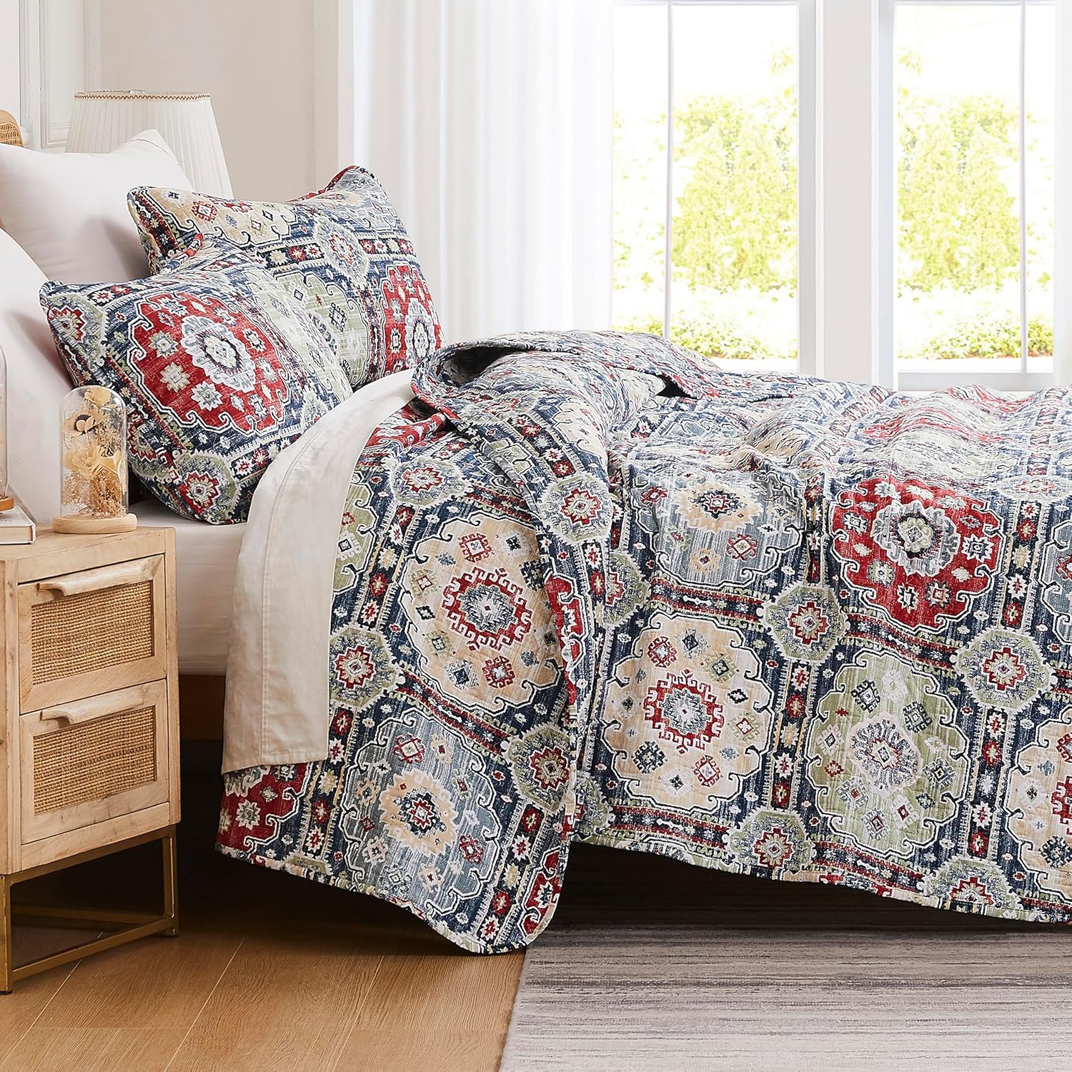 Southshore Fine Living Kilim Collection Oversized Queen Quilt Set