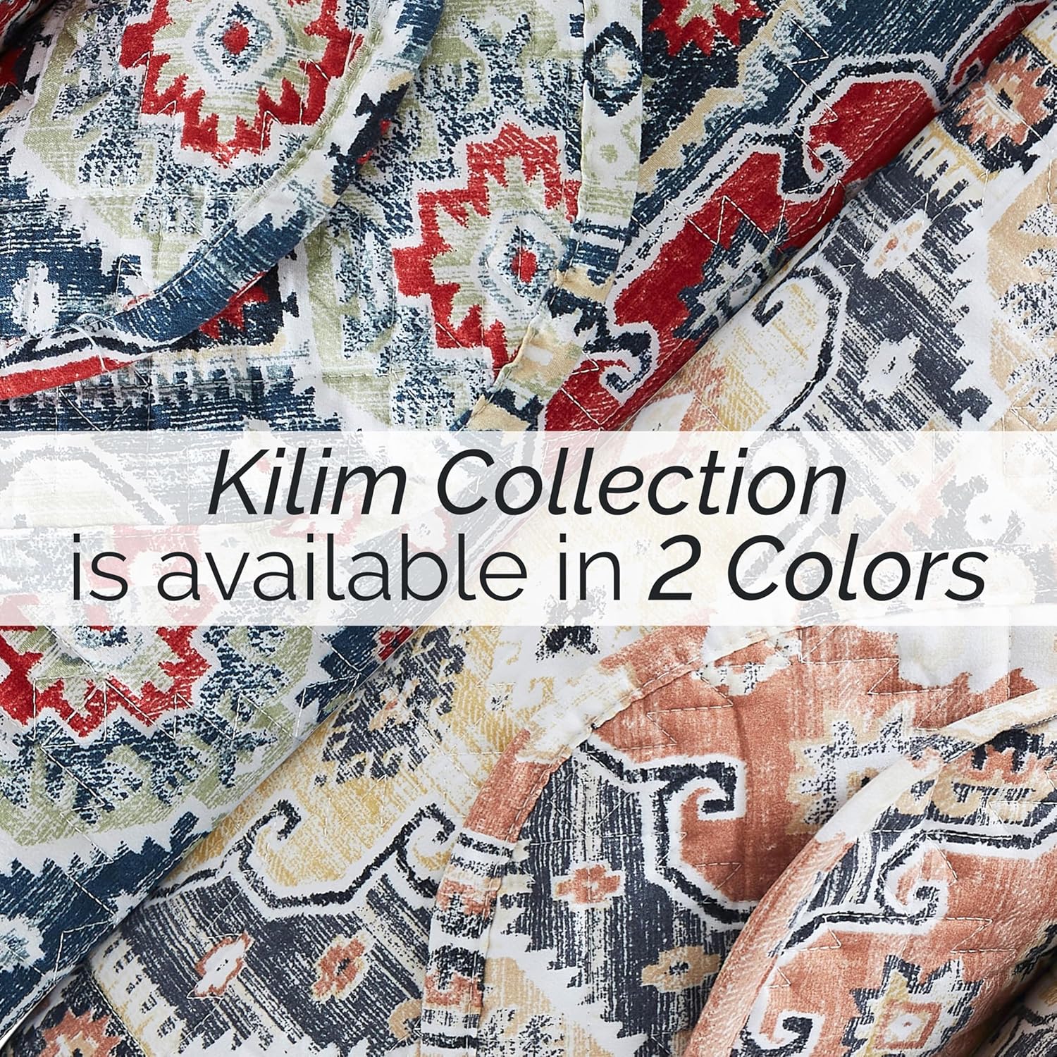 Southshore Fine Living Kilim Collection Oversized Queen Quilt Set